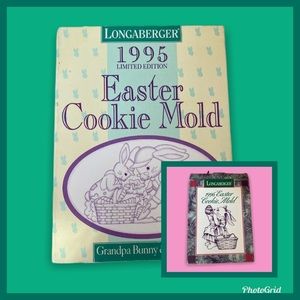 Set of 2 Vintage Longaberger Easter Cookie Molds